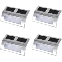 vidaXL Traplampen 4 st solar