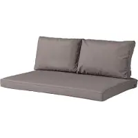Madison - Loungekussen - Tuinkussen - Palletkussen - Rugkussen - 3-delig - 120 x 80cm - Panama Taupe