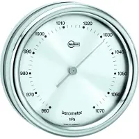 Barigo 823 CR ORION barometer - edelstaal - Ø 10 cm