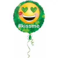 Amscan "St.Pat's Kus Me Emoticon" FolieBallon, 43 cm