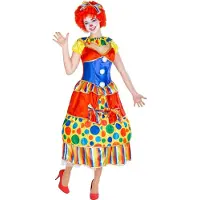 TecTake dressforfun - Vrouwenkostuum clown Fridoline XXL - verkleedkleding kostuum halloween verkleden feestkleding carnavalskleding carnaval feestkledij partykleding - 300781