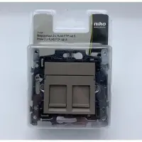 Niko - RJ45 stopcontact - 2x RJ45 STP cat.5