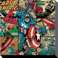 Collector print MARVEL COMICS - Canvas 40X40 - Captain America Squares