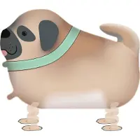 Amscan - Hello Pets - Airwalker mopshond