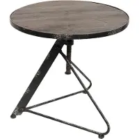 Clayre & Eef | Bijzettafel Lise hout zwart 61x61x61 cm bijzettafels | NADUVI