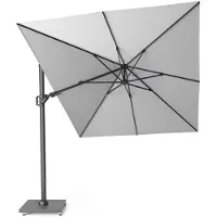 Platinum Challenger T² zweefparasol | 350x260cm | light grey (lichtgrijs)