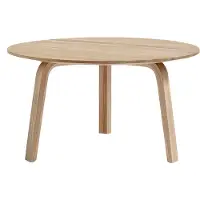 HAY Bella salontafel Lacquered oak, Ø60x32 cm