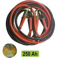 JBM Brass Starter Cable With Clamps 2.5 M X 12 Mm Rood One Size / EU Plug 220V