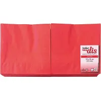 Take dis Servetten 2-Laags Rood | Grote verpakking 250 Stuks |