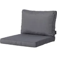 Madison - Loungekussen - Tuinkussen - Zitkussen - Rugkussen - 2-delig - 60 x 60cm - Panama Grijs