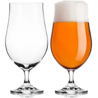 VacuVin - Bierglazen Speciaal Bier - Op Voet - Set van 2 - Vaatwasserbestendig - 38 cl