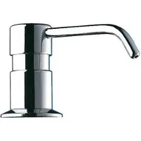 Delabie zeepdispenser pomp enkel (hxb) 71x78mm blad/wastafelmontage houder chroom