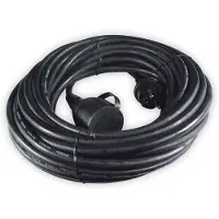Calex Verlengkabel Zwart IP44 10 M