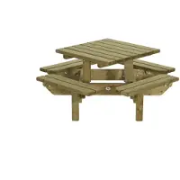 Talen Buitenmeubelen Kinderpicknicktafel vierkant