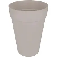 You do it Loft Urban Rond Hoog 42 - Grote Bloempot voor Buiten - Waterreservoir - 100% Gerecycled Plastic - Ø 42.0 x H 56.0 cm - Warm grijs