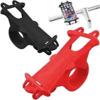TrendX Universeel - Telefoonhouder Voor Op De Fiets - Smartphone Houder - Schokbestendige Standaard - Telefoonhouder - Mobiele Telefoon Op De Fiets - Fietsstuur- Zwart