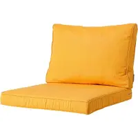 Madison - Loungekussen - Tuinkussen - Zitkussen - Rugkussen - 2-delig - 60 x 60cm - Panama Geel