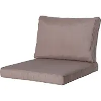 Madison - Loungekussen - Tuinkussen - Zitkussen - Rugkussen - 2-delig - 60 x 60cm - Panama Taupe