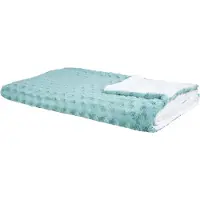 Beliani KANDILLI - Plaid - Groen - 200 x 220 cm - Polyester