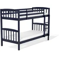 Beliani Revin Stapelbed Blauw Hout 90x200