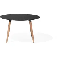 Beliani BOVIO - Ronde eettafel - Zwart - 120 cm - MDF