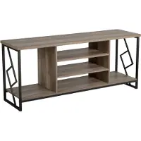 Beliani FORRES - TV-meubel - Donkere houtkleur - Spaanplaat
