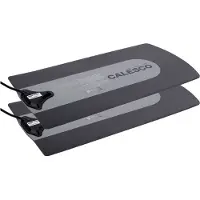 Beliani CALESCO - Waterbedverwarming set van 2 - Grijs - Polycarbonaat