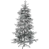Beliani TOMICHI - Kerstboom - Wit - 180 cm - Synthetisch materiaal