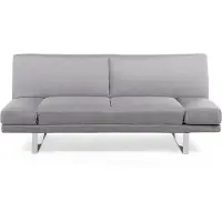 Beliani YORK - Tweezitsbank-Grijs-Polyester