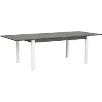 Beliani PANCOLE - Tuintafel - Grijs - 100 x 168/248 cm - Aluminium