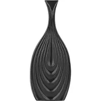 Beliani THAPSUS - Decoratieve vaas - Zwart - Keramiek