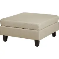 Beliani FEVIK - Ottomaan - Beige - Polyester