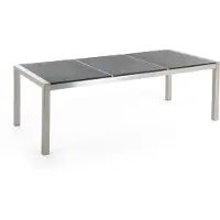 Beliani GROSSETO - Tuintafel - Grijs - 100 x 220 cm - Graniet