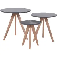 Beliani VEGAS - Salontafel - Grijs - MDF