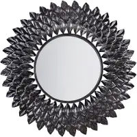 Beliani LARRAU - Wandspiegel - Zilver - Metaal