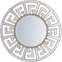 Beliani FLERS - Wandspiegel - Goud - Metaal