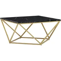 Beliani MALIBU - Salontafel - Zwart - MDF