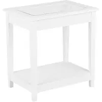 Beliani ATTU - Bijzettafel - Wit - MDF