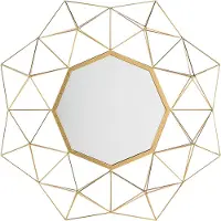 Beliani GAILLAC - Decoratieve Spiegel-Goud-IJzer