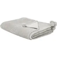 Beliani SAITLER - Plaid - Grijs - 200 x 220 cm - Polyester