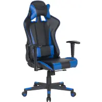 Beliani GAMER - Gamestoel - Zwart - Kunstleer