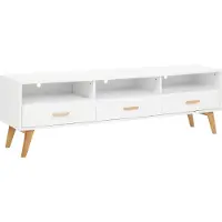 Beliani LIBERTY - TV-meubel - Wit - MDF