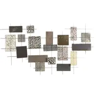 Beliani ASTATINE - Wanddecoratie - Goud - Metaal