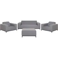 Beliani ROVIGO - Loungeset-Grijs-Polyester