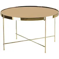 Beliani LUCEA - Salontafel - Goud - IJzer