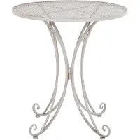 Beliani CILENTO - Tuintafel - Grijs - 71 x 71 cm - Metaal