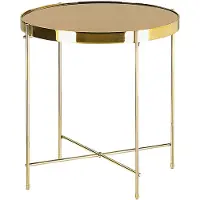 Beliani LUCEA - Bijzettafel - Goud - IJzer