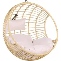 Beliani ASPIO - Hangstoel - Natuurlijk - PE rotan