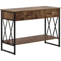 Beliani AYDEN - Consoletafel - Donkere houtkleur - MDF