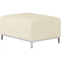 Beliani OSLO - Ottomaan - Beige - Leer